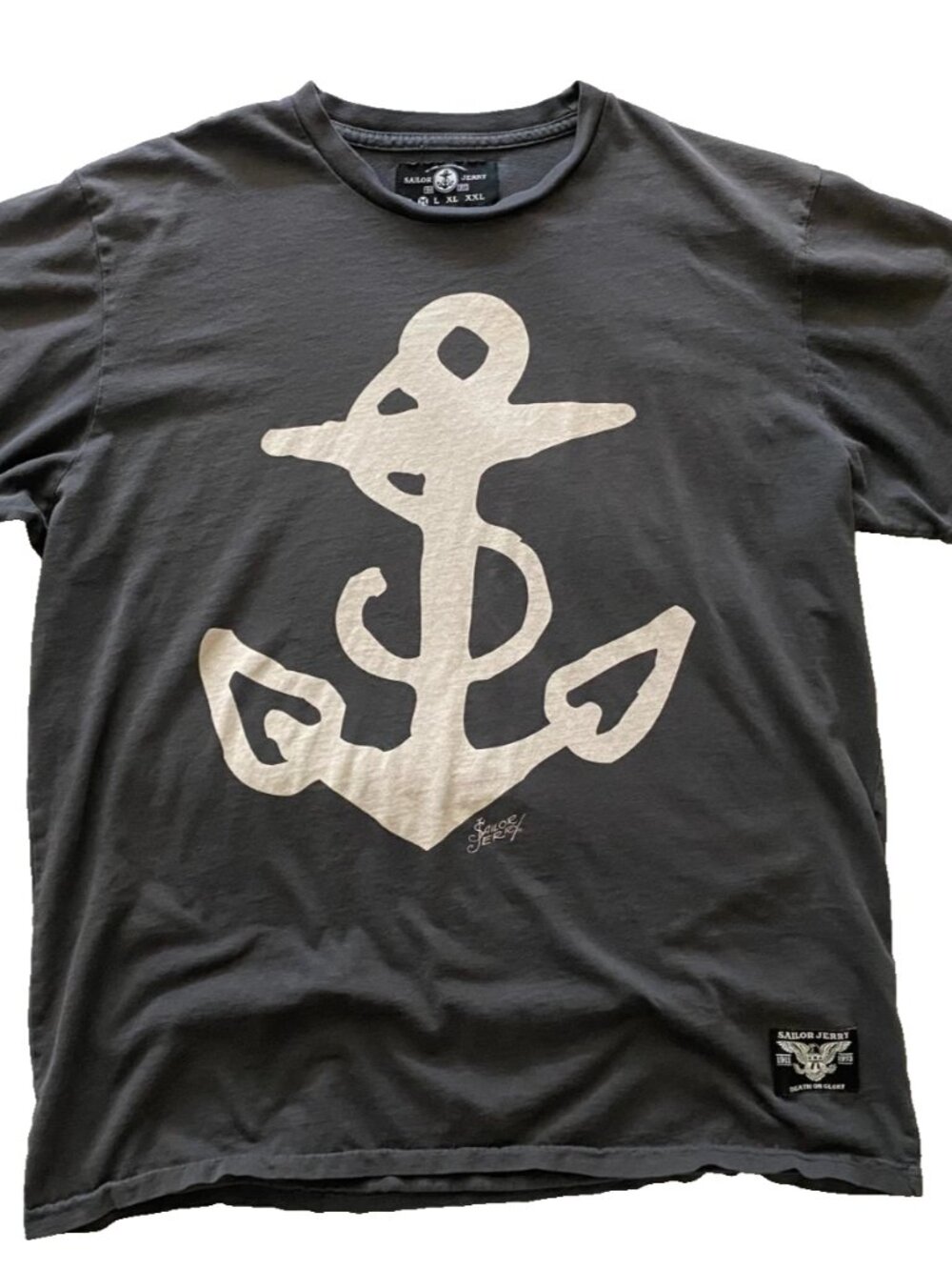 Sailor Jerry Death or Glory Signature Anchor Tattoo Tee